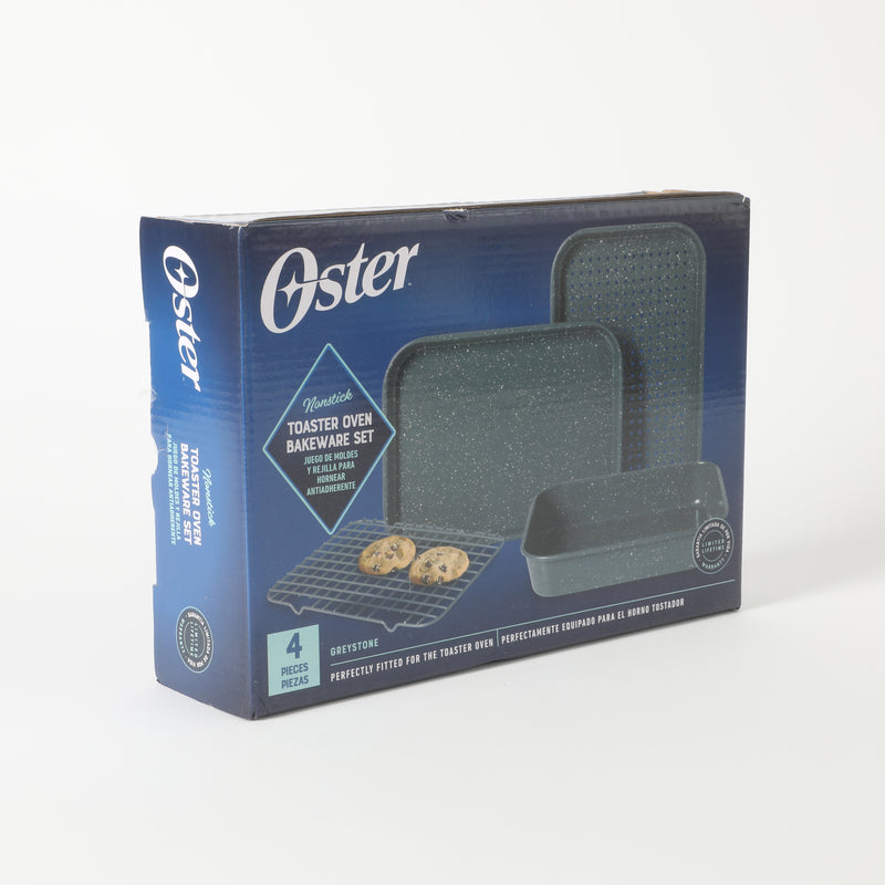 Oster Greystone 4pc Carbon Steel Toast Oven Bake Set - Gift Box