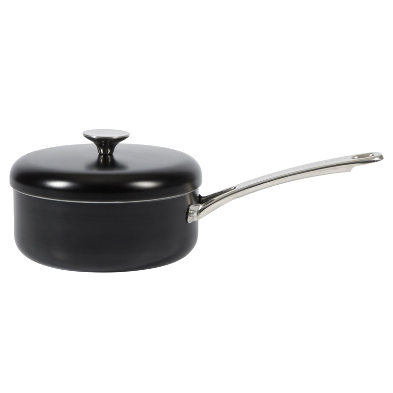 Sur la Table Kitchen Essentials Potluck Porch 10pc Aluminum Cookware Set w/ Aluminum Lid - Ceramic Interior - Induction Base - Stainless Steel Hollow Handle - Gift Box w/ Remailer