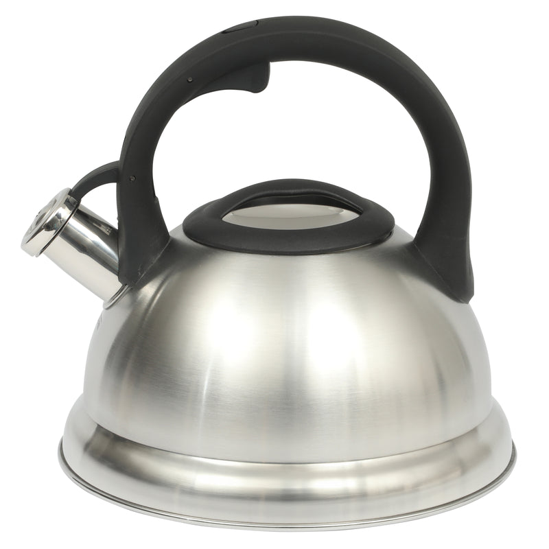 Mr. Coffee Hartbay 2.4qt Stainless Steel Tea Kettle - Silver - Nylon Handle & Knob - Gift Box w/ Hang Tag