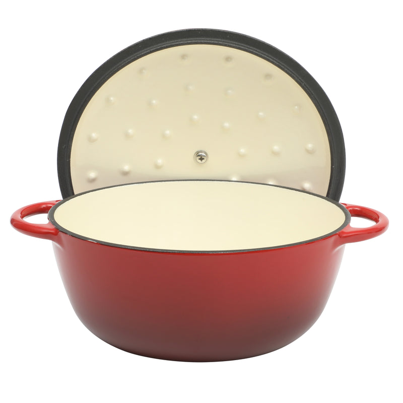 Gibson Home Addlestone 2.65 qt Enamel Cast Iron Dutch Oven w/ Lid - Round - Color Sleeve