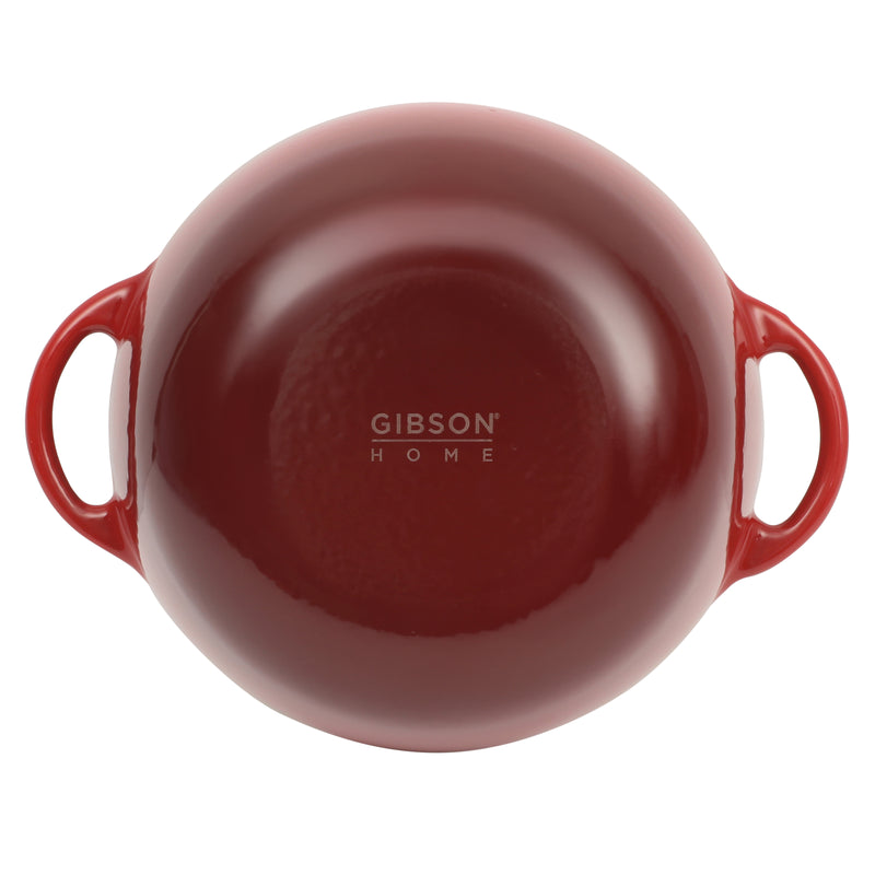Gibson Home Addlestone 2.65 qt Enamel Cast Iron Dutch Oven w/ Lid - Round - Color Sleeve