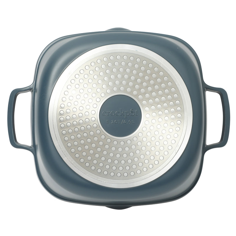 Crock-Pot Northvale 5.2qt Cast Aluminum Dutch Oven w/ Lid - Square - Nonstick Ceramic Interior - Induction - Gift Box w/ Remailer