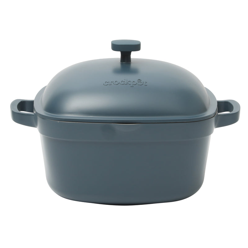 Crock-Pot Northvale 5.2qt Cast Aluminum Dutch Oven w/ Lid - Square - Nonstick Ceramic Interior - Induction - Gift Box w/ Remailer
