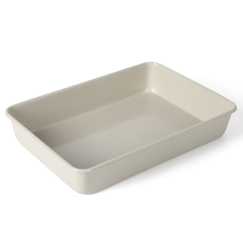 Martha Stewart Gallen 13" x 9" Carbon Steel Baking Pan - Cool Grey - Nonstick Interior - Color Label
