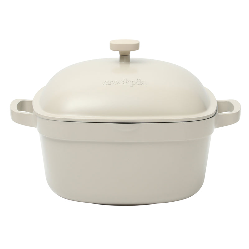 Crock-Pot Northvale 5.2qt Cast Aluminum Dutch Oven w/ Lid - Square - Nonstick Ceramic Interior - Induction - Gift Box w/ Remailer