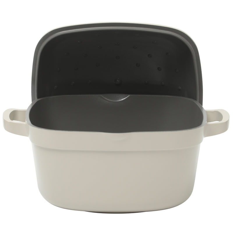 Crock-Pot Northvale 5.2qt Cast Aluminum Dutch Oven w/ Lid - Square - Nonstick Ceramic Interior - Induction - Gift Box w/ Remailer