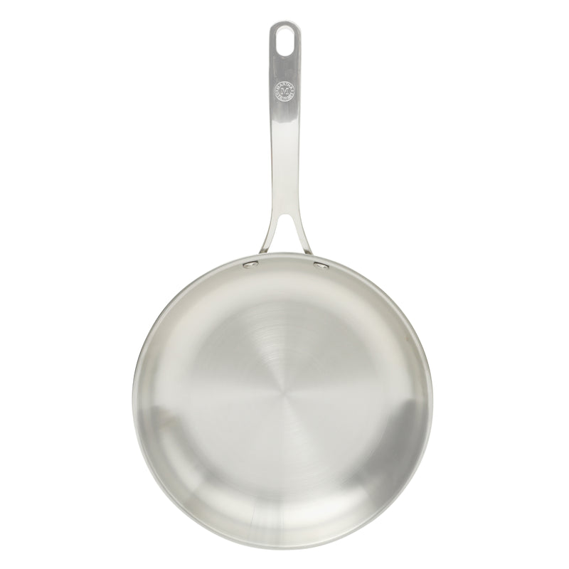 Martha Stewart Castelle10" Stainless Steel Frying Pan - Satin Interior & Polished Exterior - Stainless Steel Handle - Color Sleeve