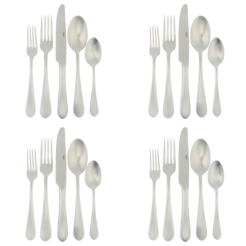 Martha Stewart Alness 20pc Flatware Set - Stainless Steel - Open Window Gift Box