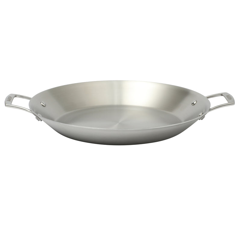 Babish 13" Stainless Steel Triply Paella Pan - Color Sleeve w/ Remailer
