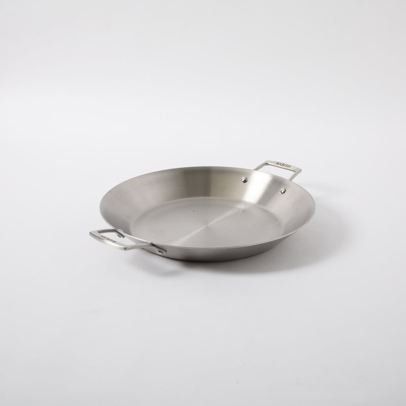 Babish 13" Stainless Steel Triply Paella Pan - Color Sleeve w/ Remailer