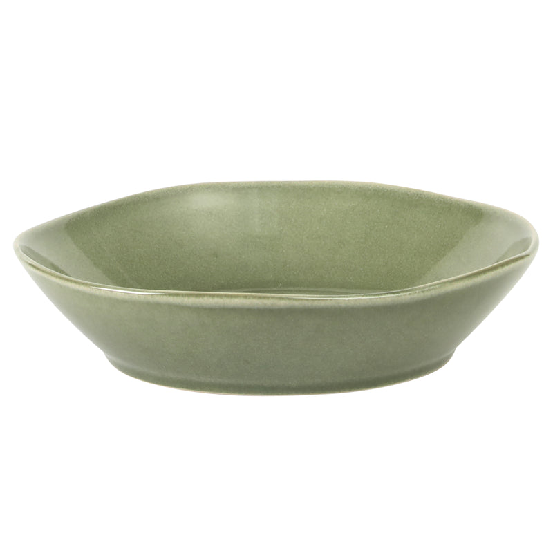 Bloomhouse Montecito Breeze 16pc Double Bowl Dinnerware Set - Reactive Glaze - Stoneware - Gift Box w/ Remailer