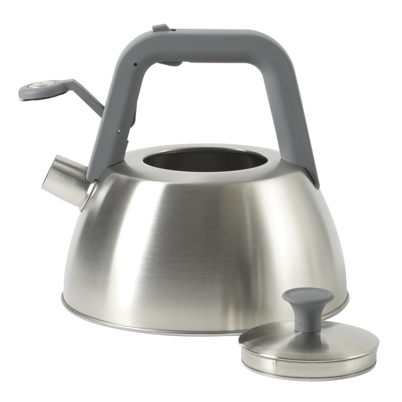 Oster Beauford 2.85 qt Tea Kettle w/ Lid - Brushed - Nylon Handle - Stainless Steel - Color Sleeve