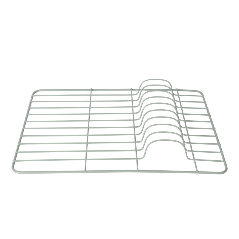 Gibson Home Stainless Steel - 16.3 in L (including the drip water 19.3in) Dish Rack - Galvanized Board w/ Powder Coat - Silk Logo Print - Color Sleeve w/ Remailer