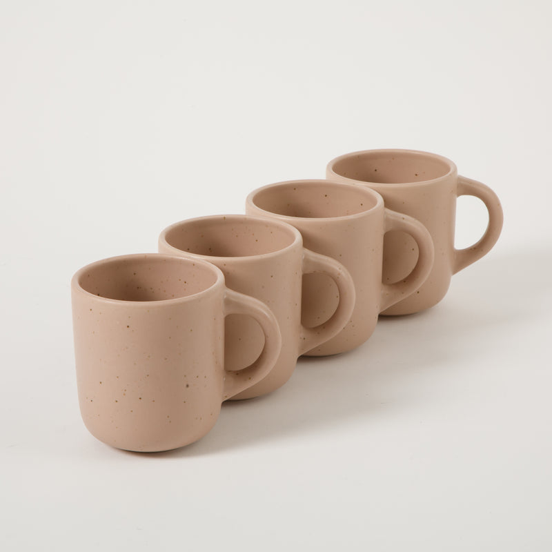 Bloomhouse Corsica Clay 4pc 18oz Mug Set - Reactive Glaze - Stoneware - Gift Box w/ Remailer