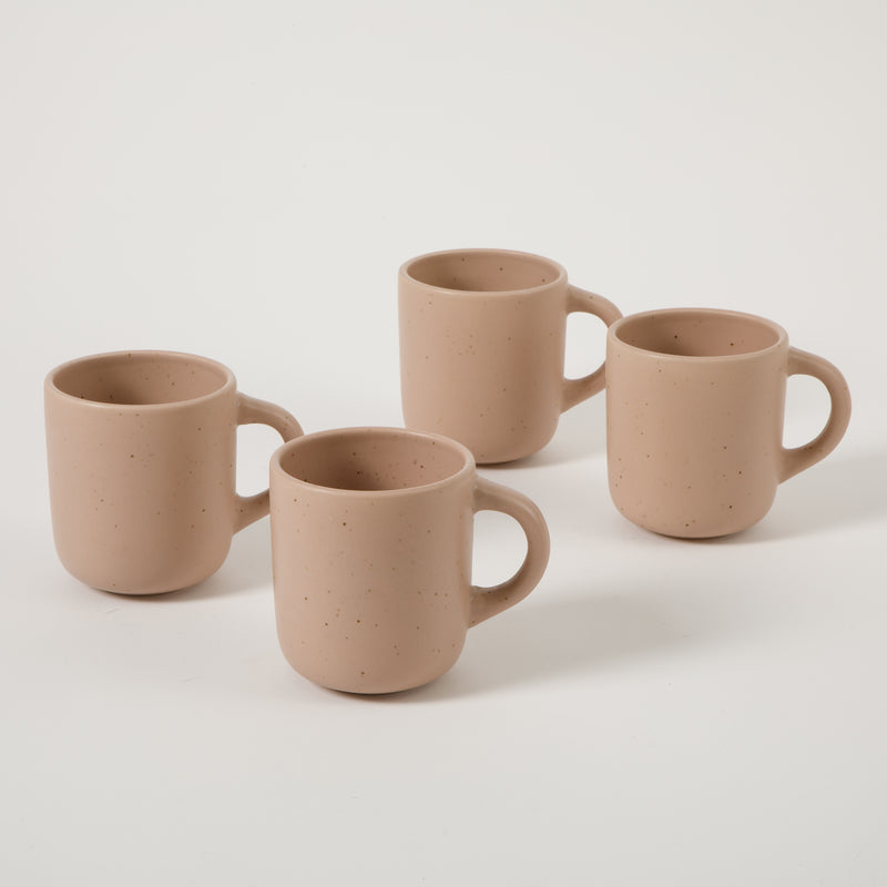 Bloomhouse Corsica Clay 4pc 18oz Mug Set - Reactive Glaze - Stoneware - Gift Box w/ Remailer