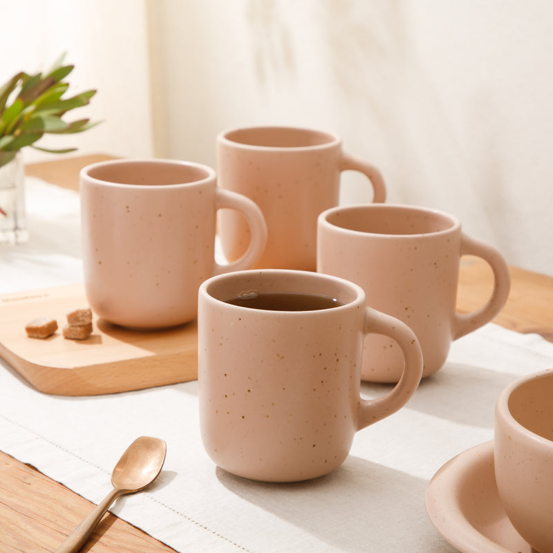 Bloomhouse Corsica Clay 4pc 18oz Mug Set - Reactive Glaze - Stoneware - Gift Box w/ Remailer