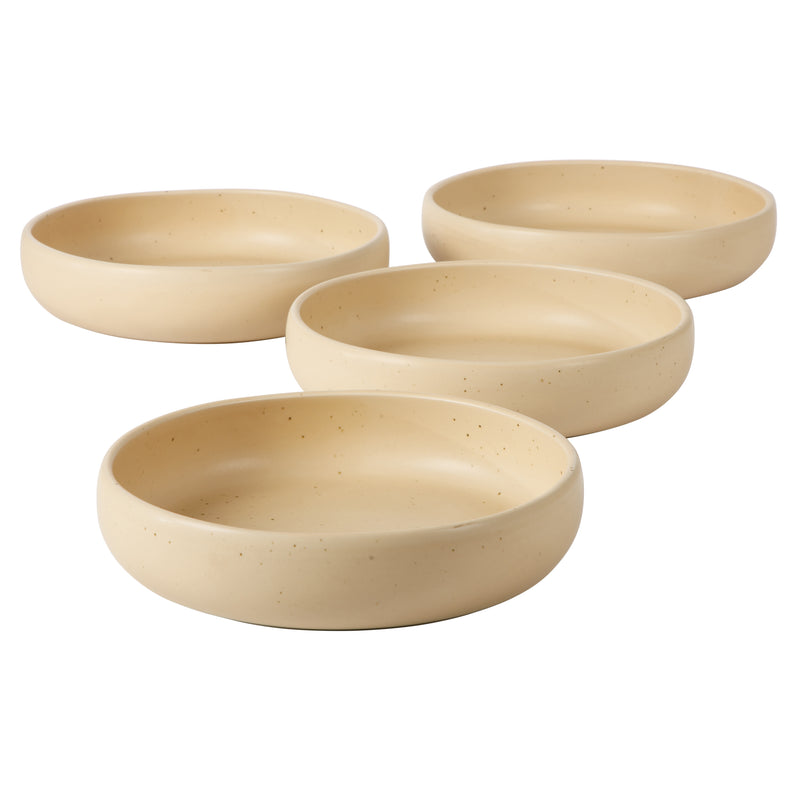 Bloomhouse Corsica Clay 4pc 9" Dinner Bowl Set - Reactive Glaze - Stoneware - Gift Box w/ Remailer