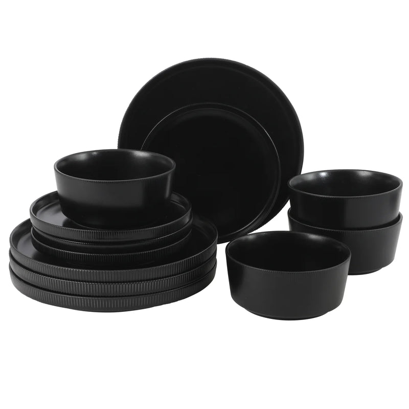 Gibson Home Dempsey Road 12pc Dinnerware Set - Solid Color - Stoneware - GBX