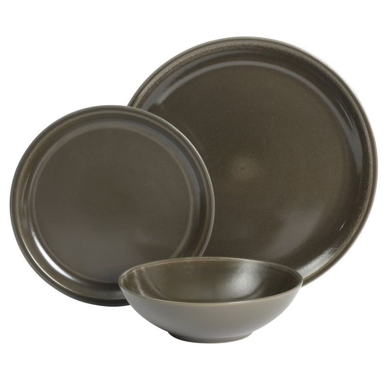 Gibson Elite Lakecrest 12pc Stoneware Dinnerware Set - Factory Remailer