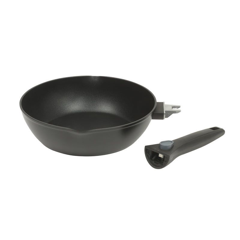 Oster Smarthandle Advance 13pc Forged Aluminum Cookware Combo Set - Ceramic Non-Stick Interior - Induction Base - Detachable Bakelite Handle - Gift Box