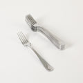 Martha Stewart Alness 10pc Stainless Steel Dinner Fork Set - Mirror Polished - Gift Box (Open Window)