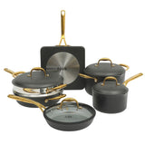 Frok 10 pc Forged Aluminum Ceramic Non-Stick Cookware Set - Factory Remailer