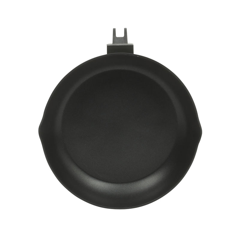 Oster Smarthandle Advance 3pc Forged Aluminum 11" & 9" FryingPan Setw/ Detachable Handle - Matte Black - Non-Stick Interior- Induction Base - Bakelite Handle - Gift Box (Open Window)
