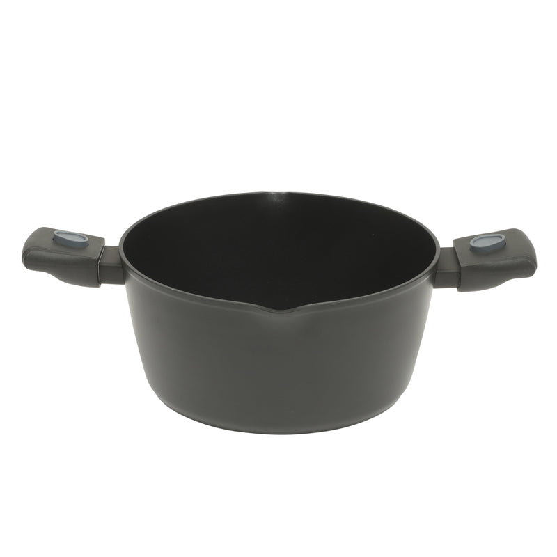 Oster Smarthandle Advance 13pc Forged Aluminum Cookware Combo Set - Ceramic Non-Stick Interior - Induction Base - Detachable Bakelite Handle - Gift Box