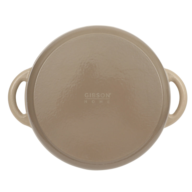 Gibson Home Addlestone 5 qt Enamel Cast Iron Dutch Oven w/ Lid - Round -Stainless Steel Hollow Knob - Color Sleeve