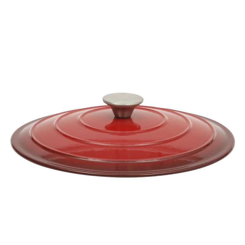 Gibson Home Addlestone 7qt Enamel Cast Iron Dutch Oven w/ Lid - Round - Stainless Steel Hollow Knob - Color Sleeve