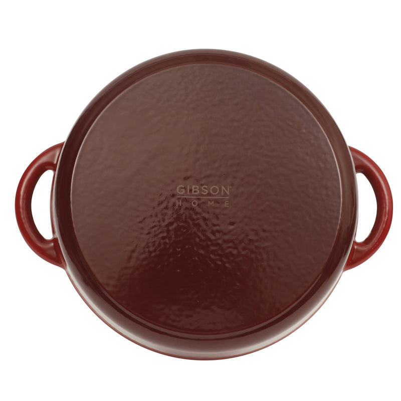 Gibson Home Addlestone 7qt Enamel Cast Iron Dutch Oven w/ Lid - Round - Stainless Steel Hollow Knob - Color Sleeve