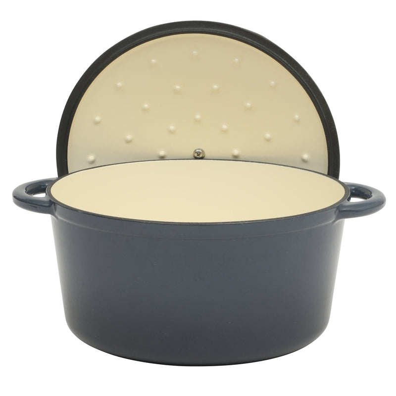 Gibson Home Addlestone 7qt Enamel Cast Iron Dutch Oven w/ Lid - Round - Stainless Steel Hollow Knob - Color Sleeve
