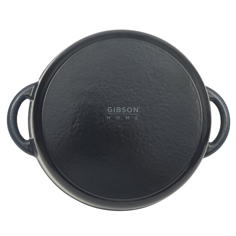 Gibson Home Addlestone 5 qt Enamel Cast Iron Dutch Oven w/ Lid - Round -Stainless Steel Hollow Knob - Color Sleeve