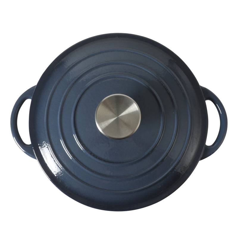 Gibson Home Addlestone 2.65 qt Enamel Cast Iron Dutch Oven w/ Lid - Round - Color Sleeve