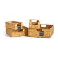Hy-vee Seasons 4pc Short Storage Bins Set - Open Stock w/ Hang Tag