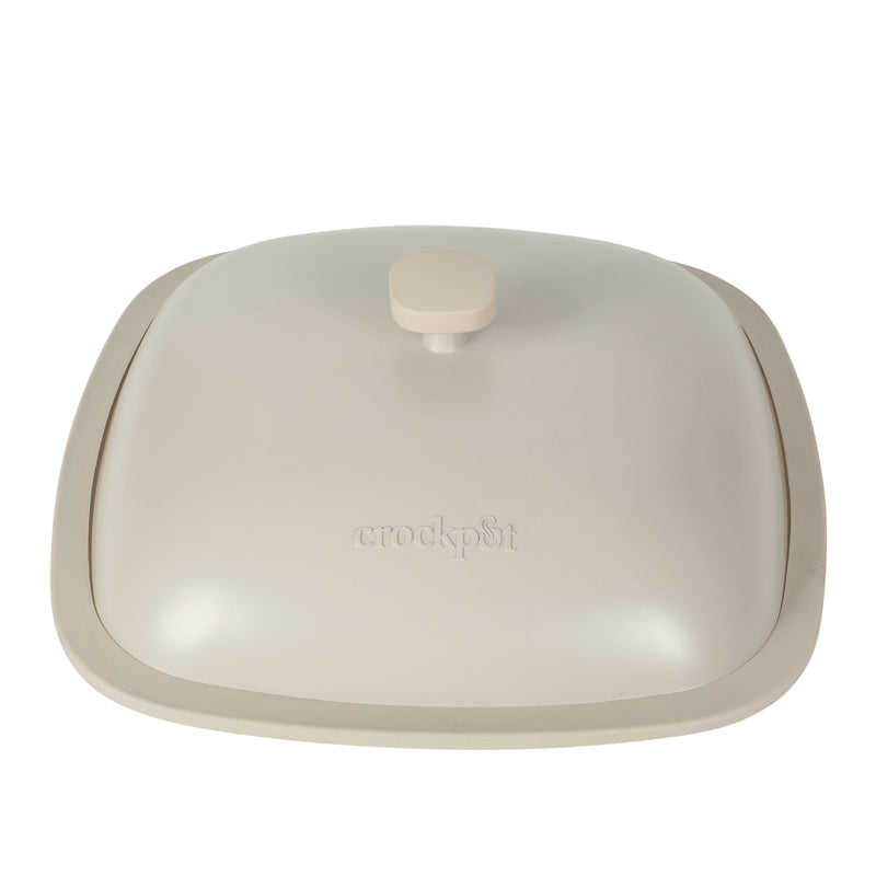 Crock-Pot Northvale 5.3qt Cast Aluminum Sauté Pan w/ Steamer & Lid - Square - Nonstick Ceramic Int - Induction - Soft Touch Handle - GBX