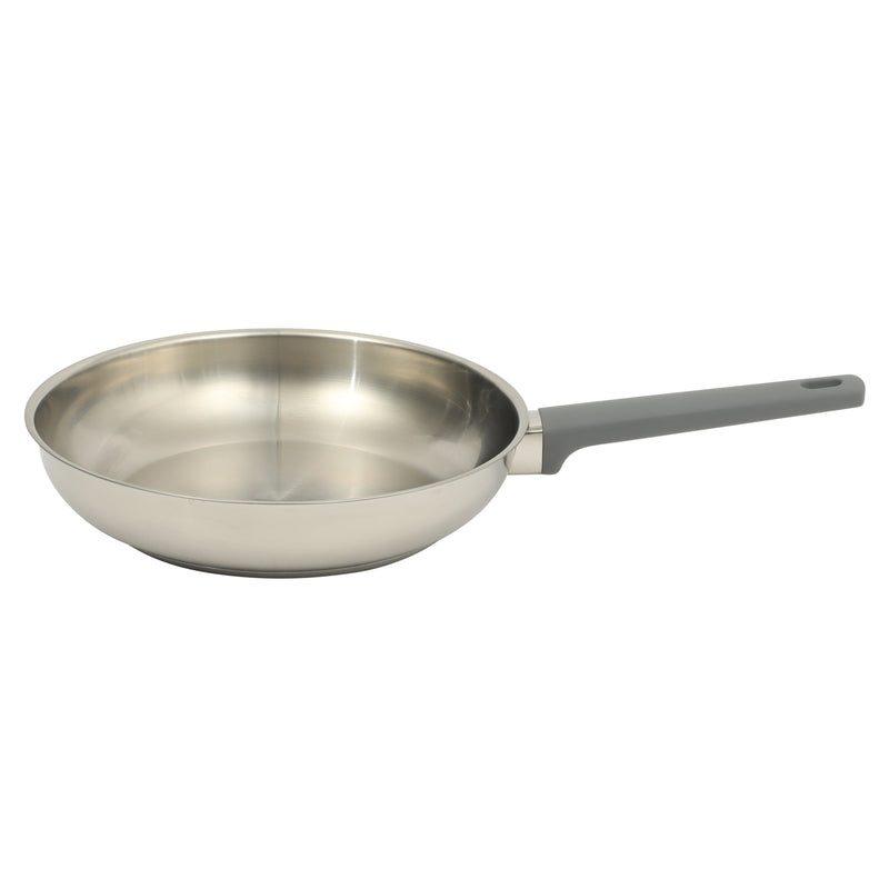 Oster Beauford 10" Stainless Steel Frying Pan - Soft Touch Handle - 5 Ply Base - Color Sleeve