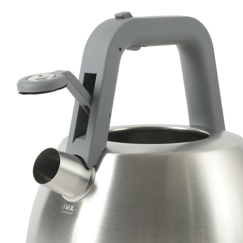 Oster Beauford 2.85 qt Tea Kettle w/ Lid - Brushed - Nylon Handle - Stainless Steel - Color Sleeve