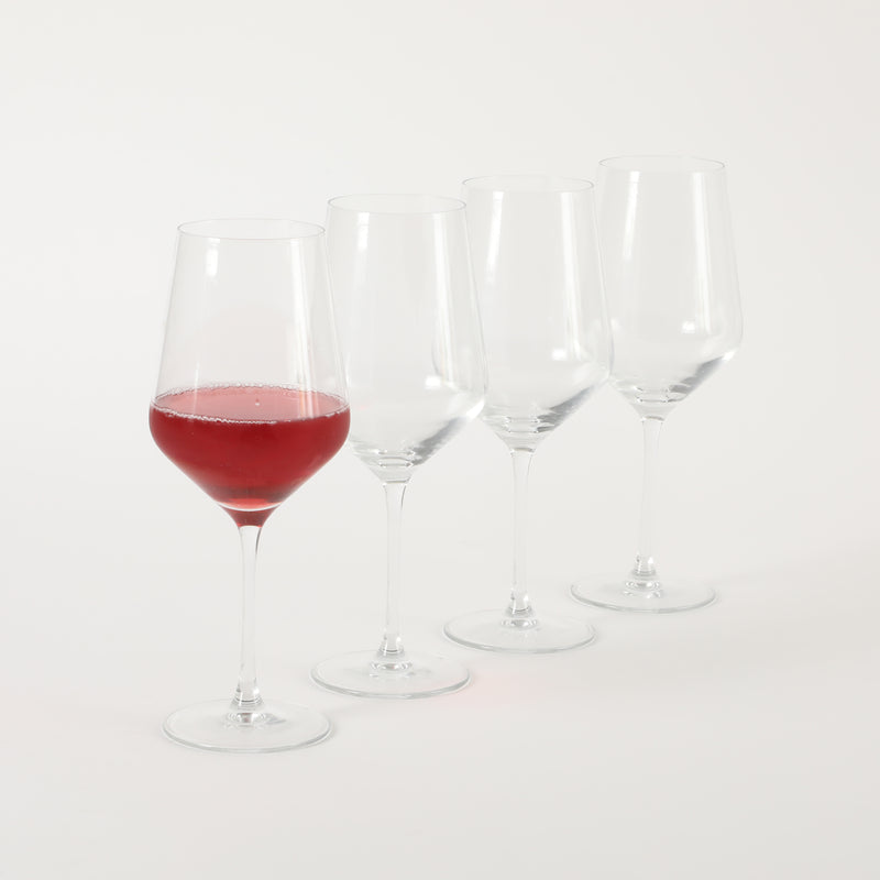 Martha Stewart Virginia 4pc 21.5oz Stemware Set - Clear - Machine Made - Glassware - Gift Box (Open Window)