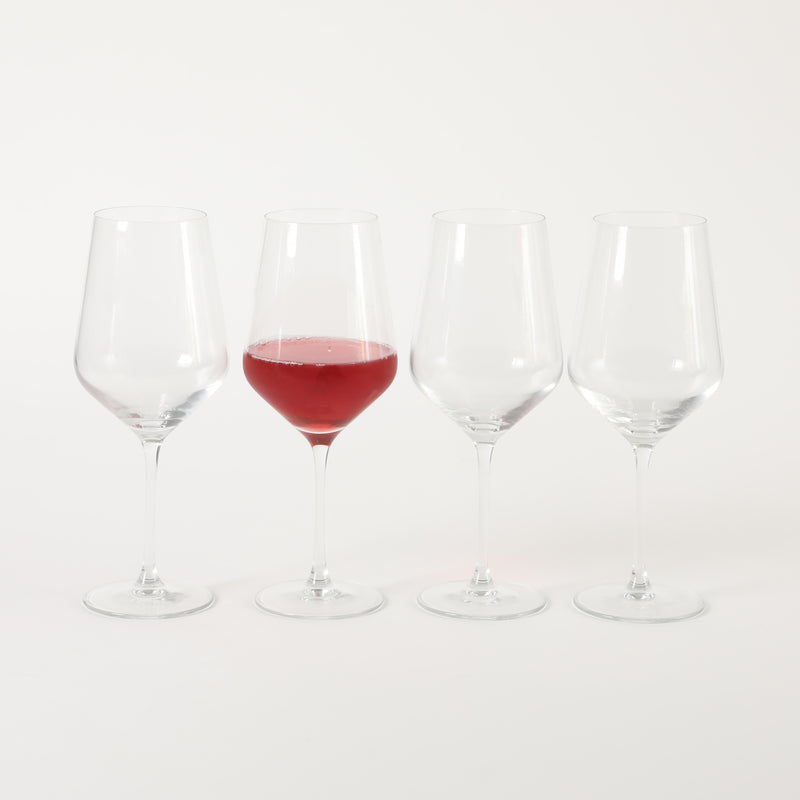Martha Stewart Virginia 4pc 21.5oz Stemware Set - Clear - Machine Made - Glassware - Gift Box (Open Window)