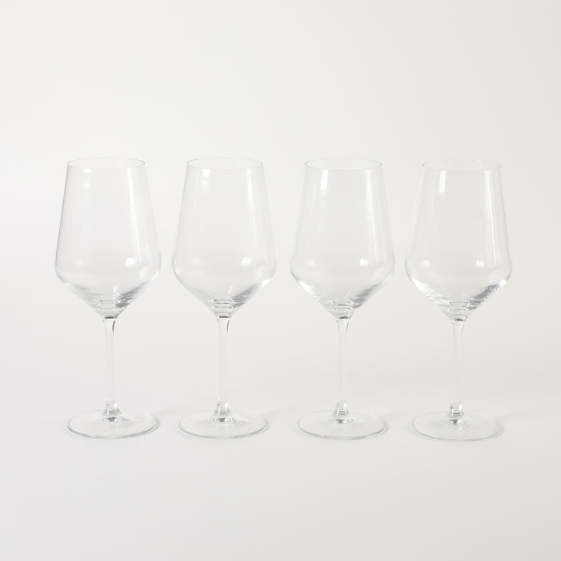 Martha Stewart Virginia 4pc 21.5oz Stemware Set - Clear - Machine Made - Glassware - Gift Box (Open Window)