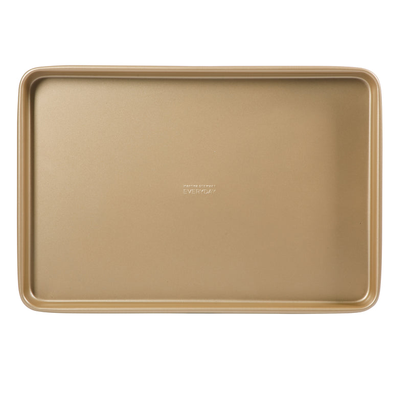Martha Stewart Everyday Bakeaway 5pc Carbon Steel Bakeware Set - Champagne Gold - Non-Stick - Gift Box w/ Factory Remailer