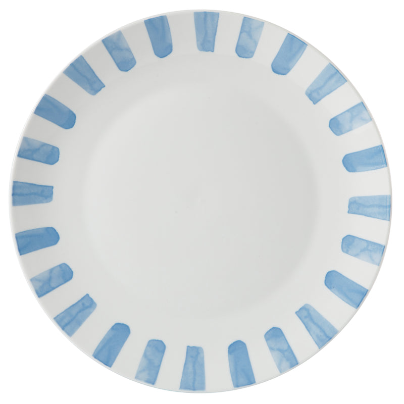 Gibson Home Pacific Waves 12pc Dinnerware Set - Decorated - Fine Ceramic - Gift Box