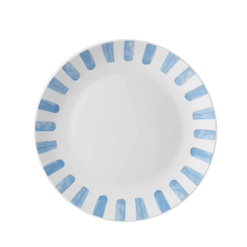 Gibson Home Pacific Waves 12pc Dinnerware Set - Decorated - Fine Ceramic - Gift Box