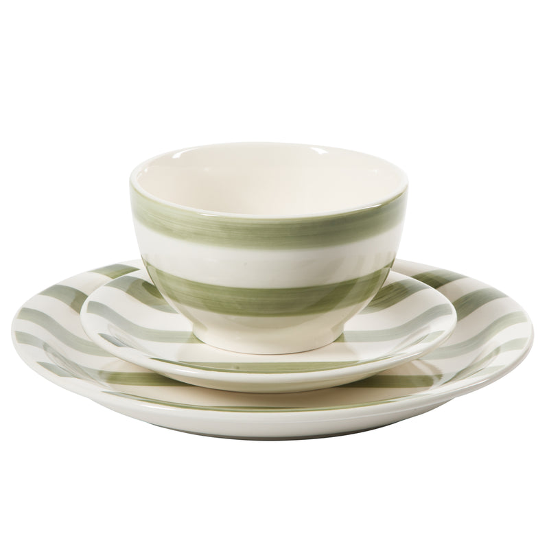 Gibson Home Kenwood Shores 12pc Dinnerware Set - Handpainted - Stoneware - Gift Box