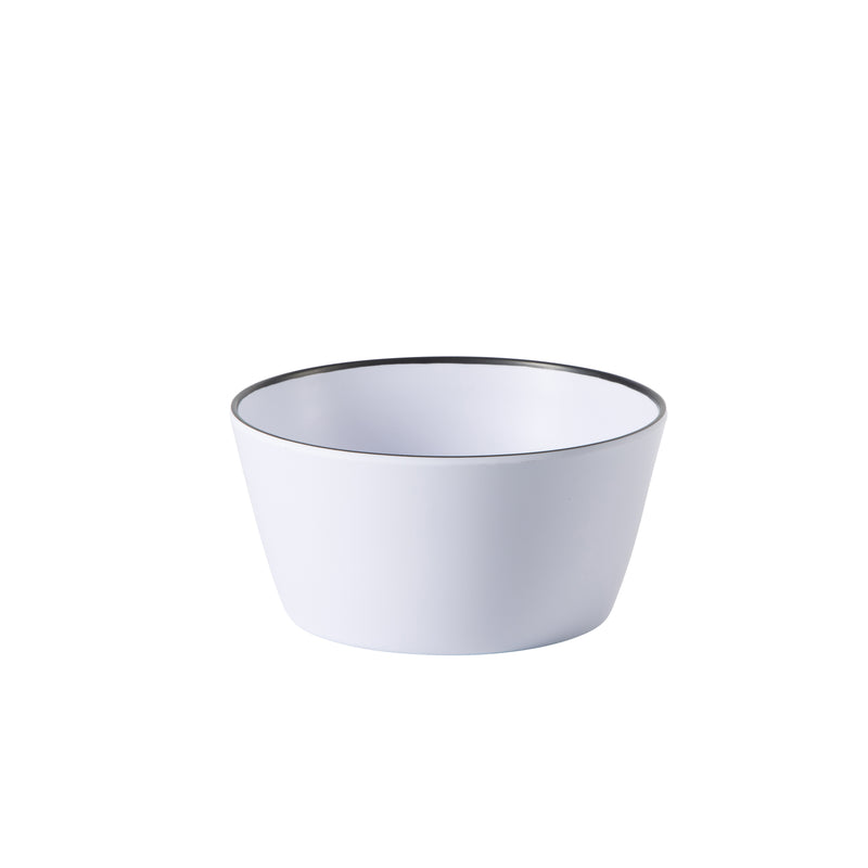 Gibson Home Folsom Shores 12pc Melamine Dinnerware Set - Colored Rim - Matte - 2400G - Gift Box
