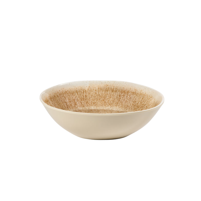 Gibson Home Casper Court 16pc Double Bowl Melamine Dinnerware Set - Decorated - 3520G - Gift Box