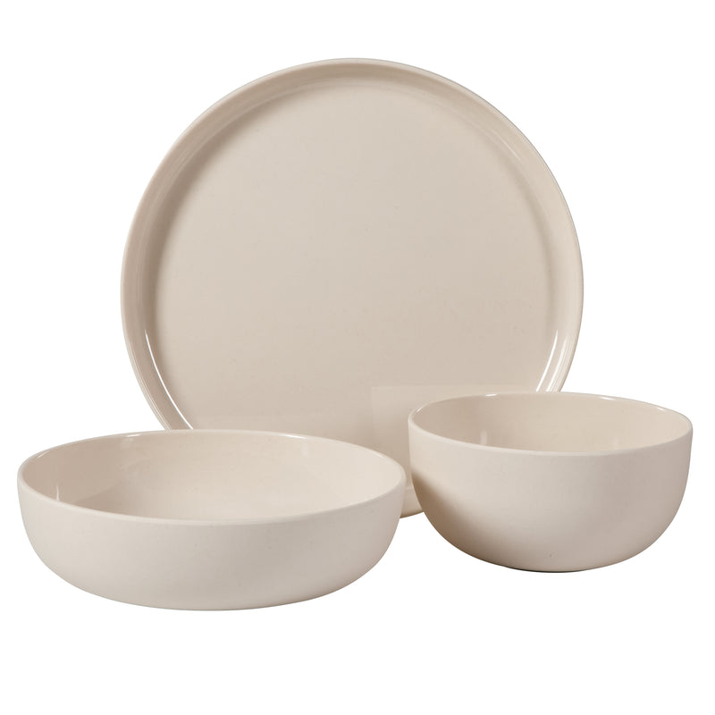 Gibson Home Candy Skies 12pc Wheatstraw Dinnerware Set - Solid Color - 2800G - Gift Box