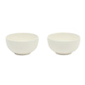 Gibson Home Great Essentials 2pc 4.5" Fruit Bowl Set - Embossed - White - Fine Ceramic -Color Sleeve