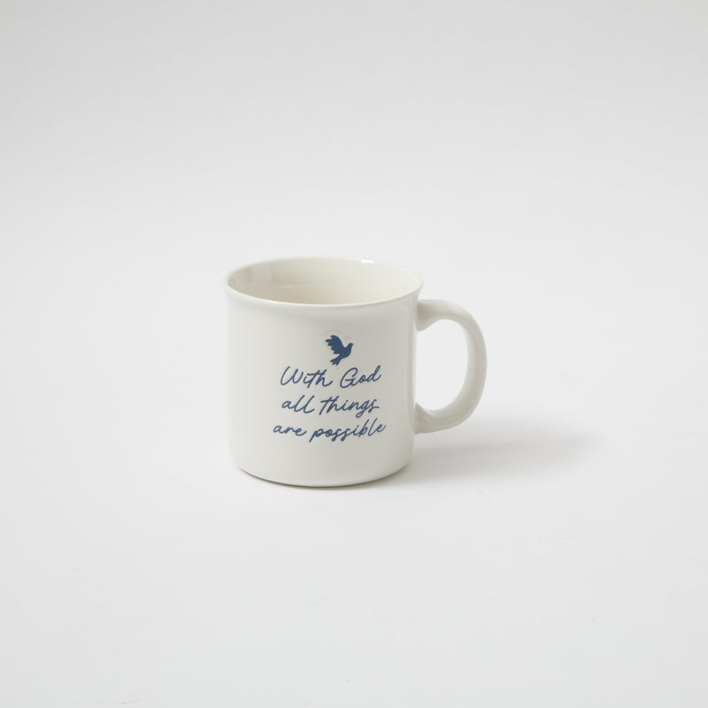 Gibson Home Daily Wisdom 21 oz Mug - 4 Assorted Designs - Wax Relief - Fine Ceramic - Open Stock